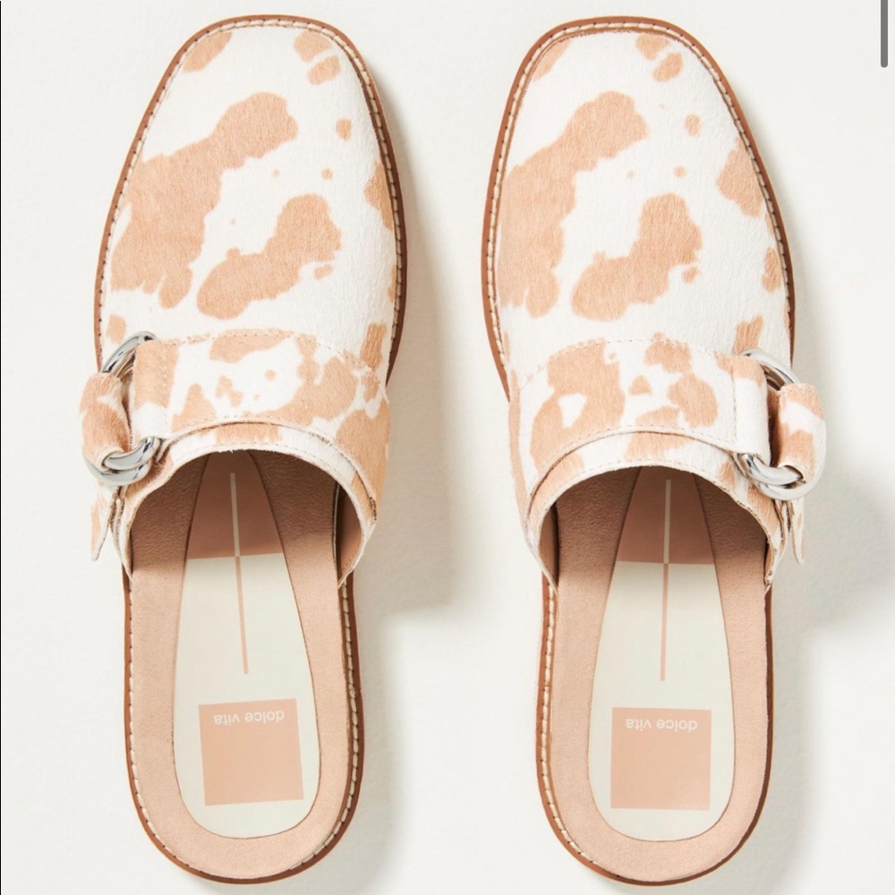 DOLCE VITA BUCKLE MULES, Neutral Motif